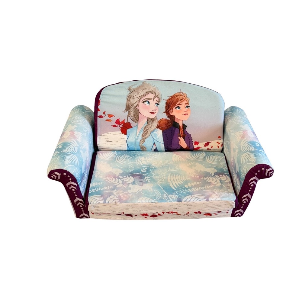 Disney Frozen 2 Marshmallow Furniture Flip Open Foam Sofa Toddler Lounger Chair